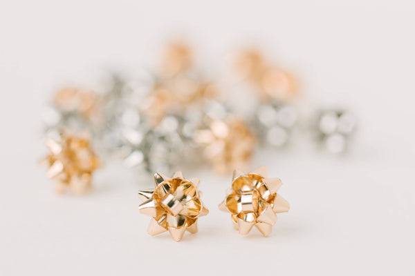 Gold Christmas Present Bows