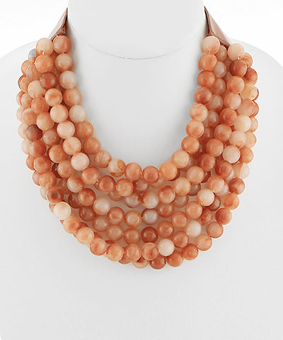 Multi-layered Chunky Necklace - Autumn