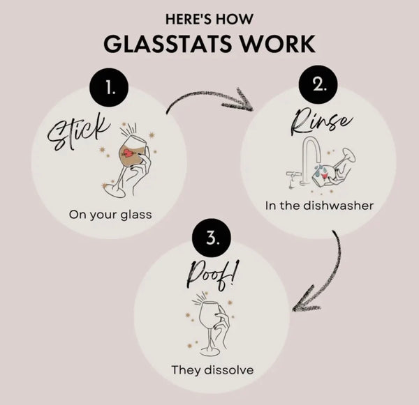 GlassTats Drink Markers - Holiday