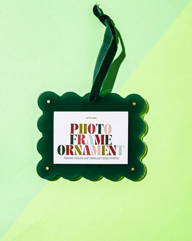 Green Photo Gift Tag | Ornament