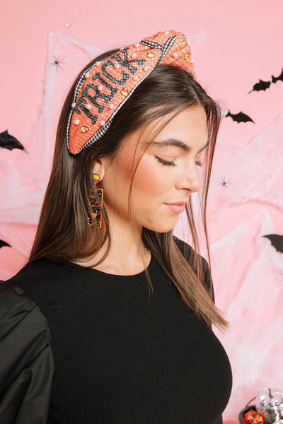 Adult Size - Cross Stitch Trick or Treat Headband