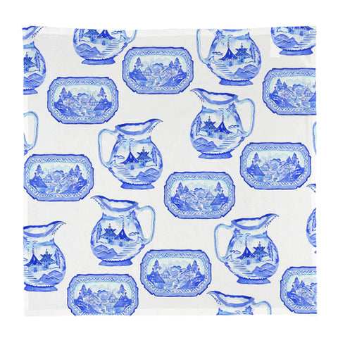 Blue & White Chinoiserie Dish Towel