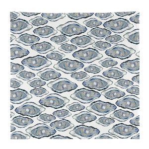 Blue Oysters Dish Towel