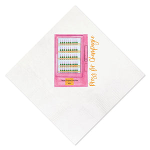 Champagne Vending Machine Cocktail Napkins