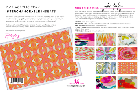 Acrylic Tray - Julie Dailey Inserts