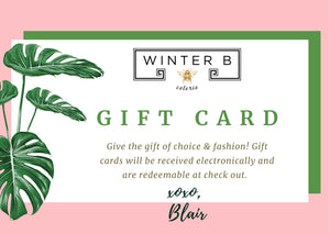 Winter B Coterie Gift Card