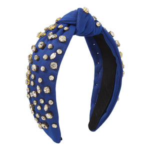 Royal Blue Embellished Headband