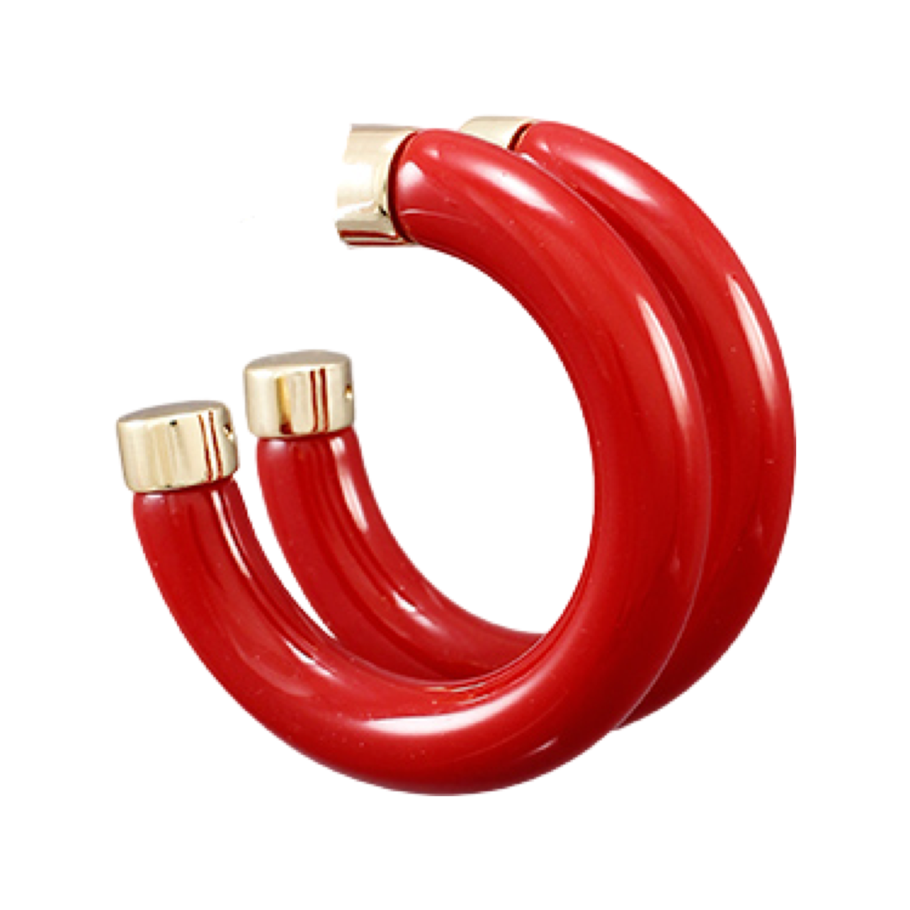 Red & Gold Acrylic Hoop