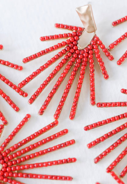 Red Sunburst Drops