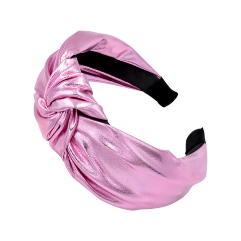 Pink Metallic Headband