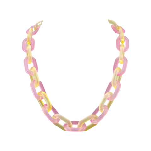 Pink Lemonade Acrylic Necklace